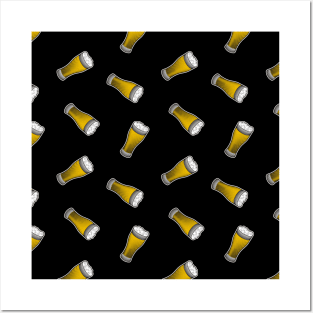 Beer Pint Pattern Posters and Art